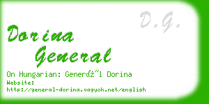 dorina general business card